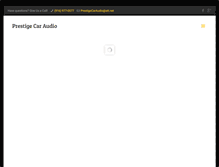 Tablet Screenshot of prestigecaraudio.com